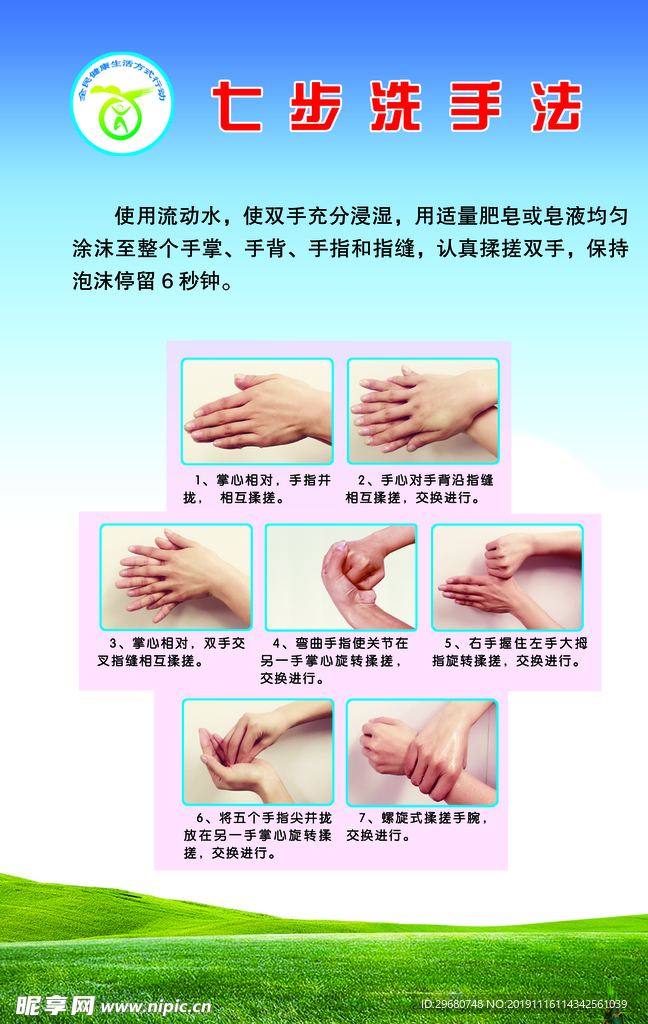 七步洗手法