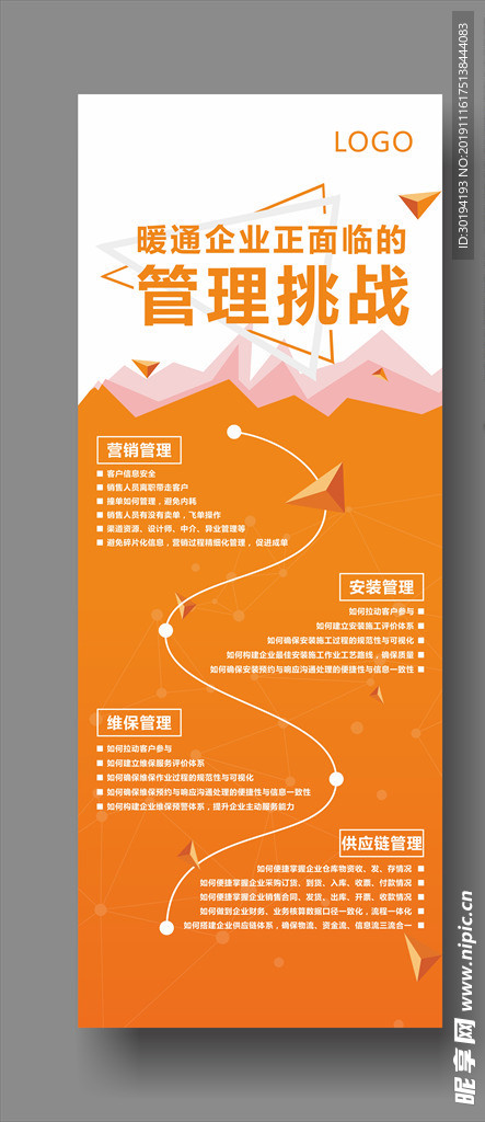 暖通行业易拉宝