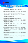 项目经理制度牌