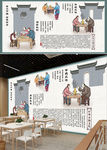 火锅中国风文化墙工装背景墙