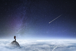 大气星空风景海报