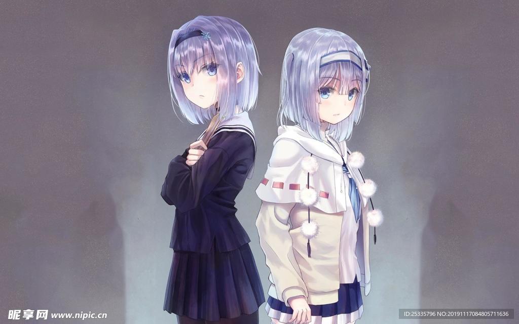电脑壁纸  美少女 二次元 高