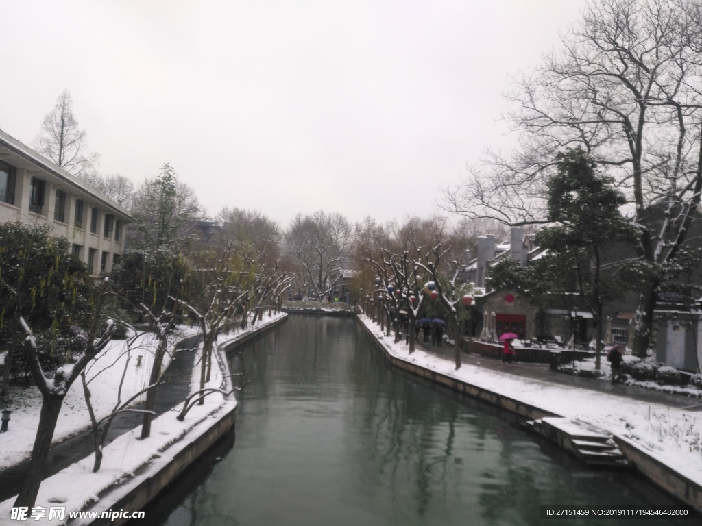 西湖 断桥残雪 西湖美景 冬季