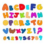 卡通字母数字