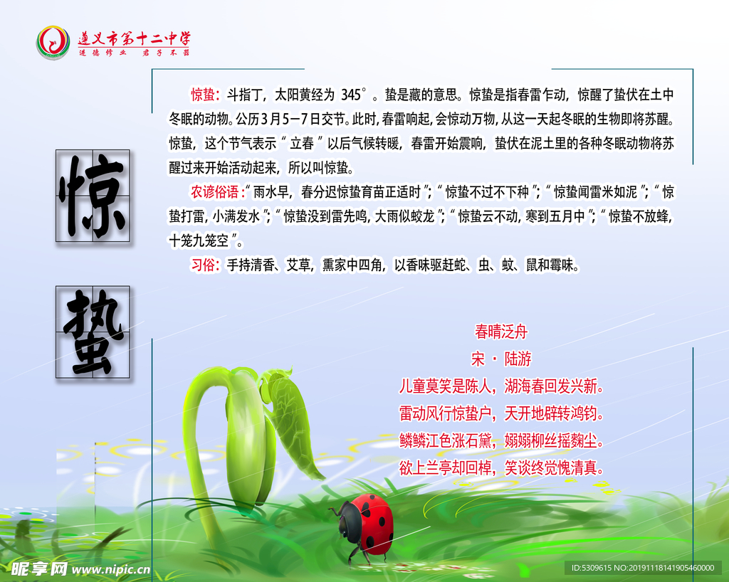 二十四节气 惊蛰 瓢虫