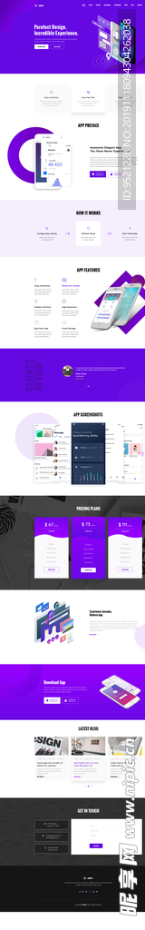 APP着陆页模板图片