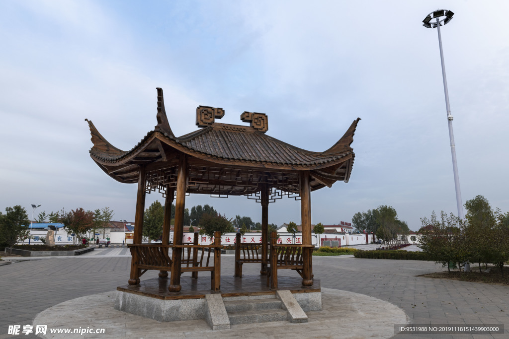 三河景点 凉亭