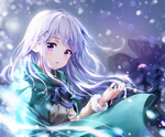 彩色动漫人物插画背景
