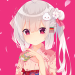 彩色动漫人物插画背景