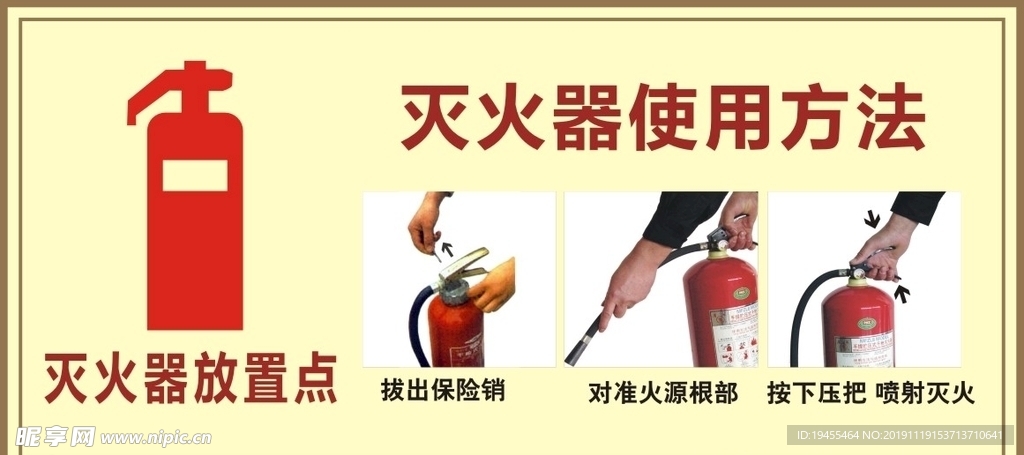灭火器使用方法