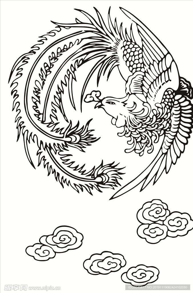 凤凰花纹