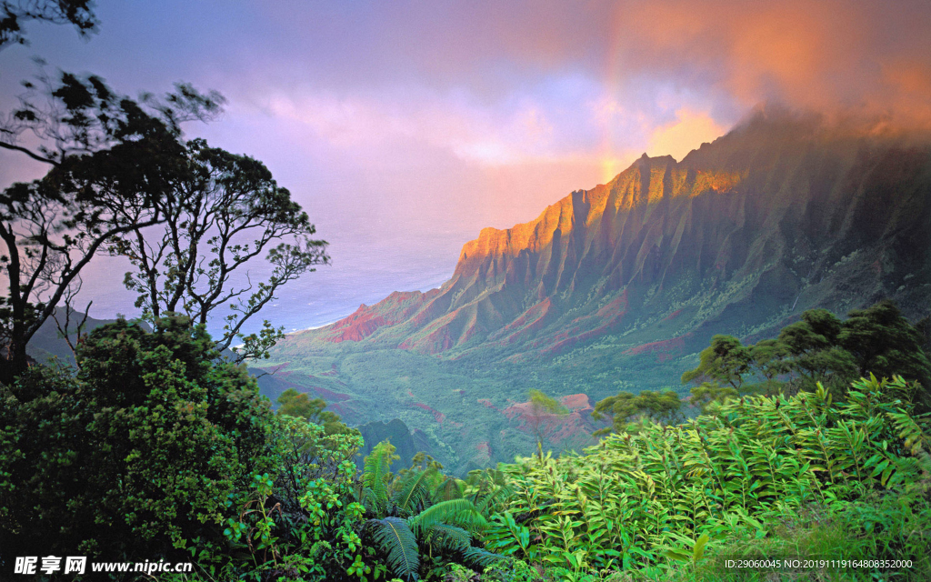 大气唯美山谷风景