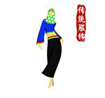 传统服饰模特衣着形象