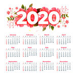 喜庆花卉2020年新年日历