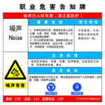 噪声危害告知卡
