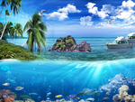 海景背景墙