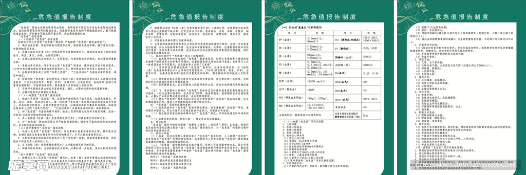 危急值报告制度