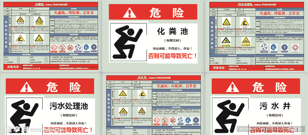 受限空间安全告示牌