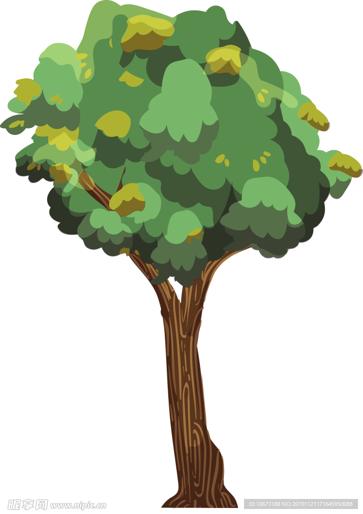 卡通树