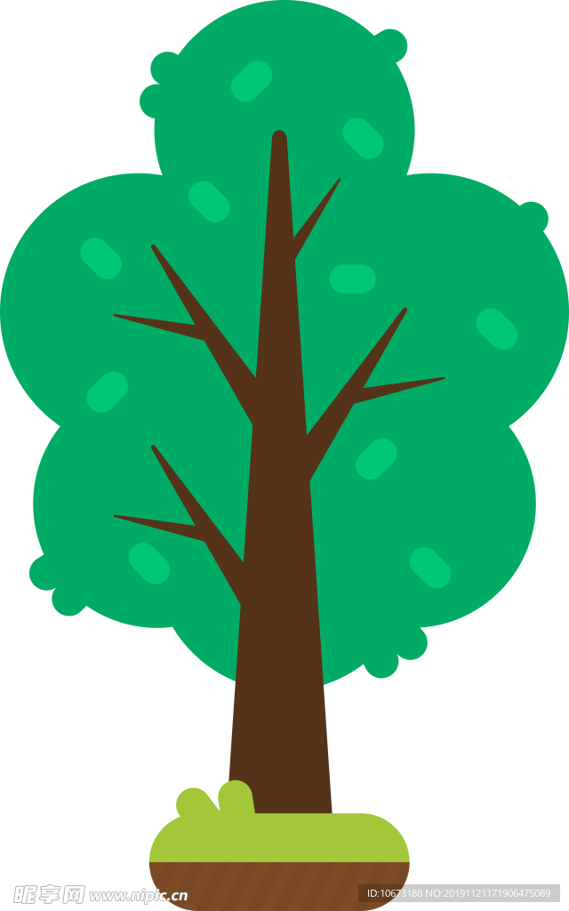 卡通树