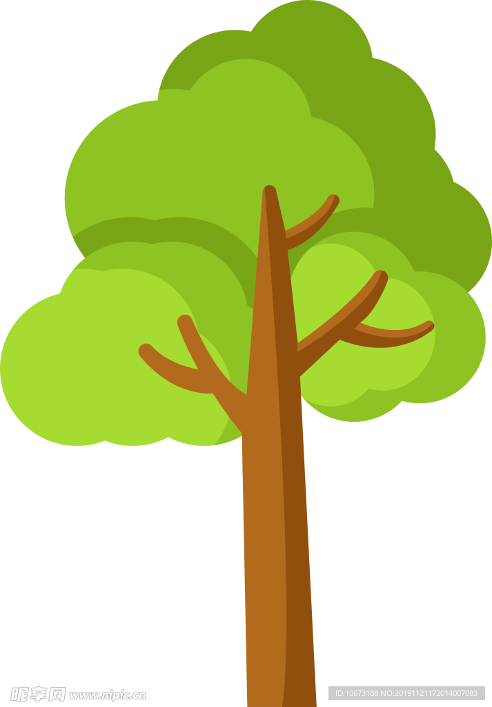 卡通树
