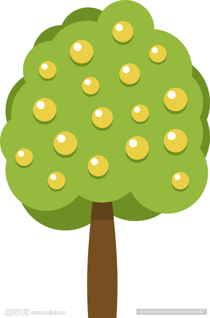 卡通树