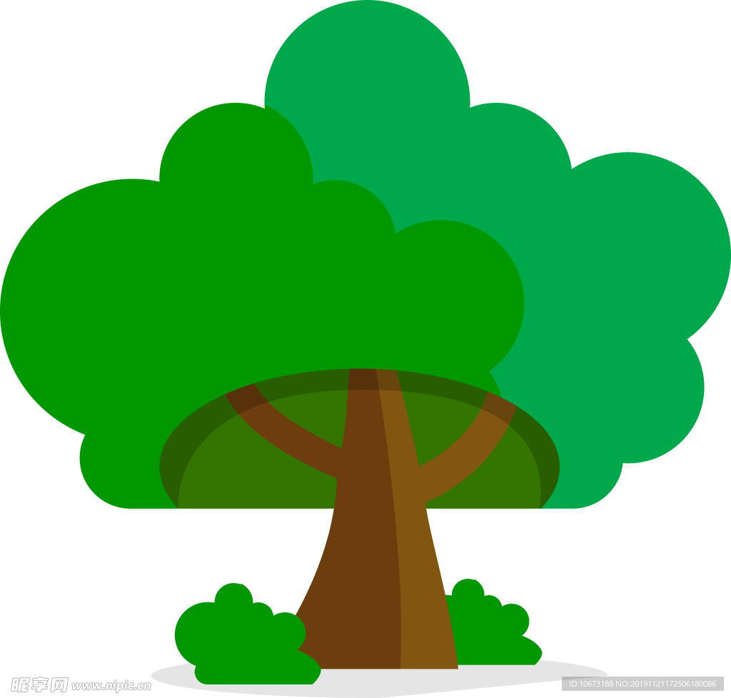 卡通树