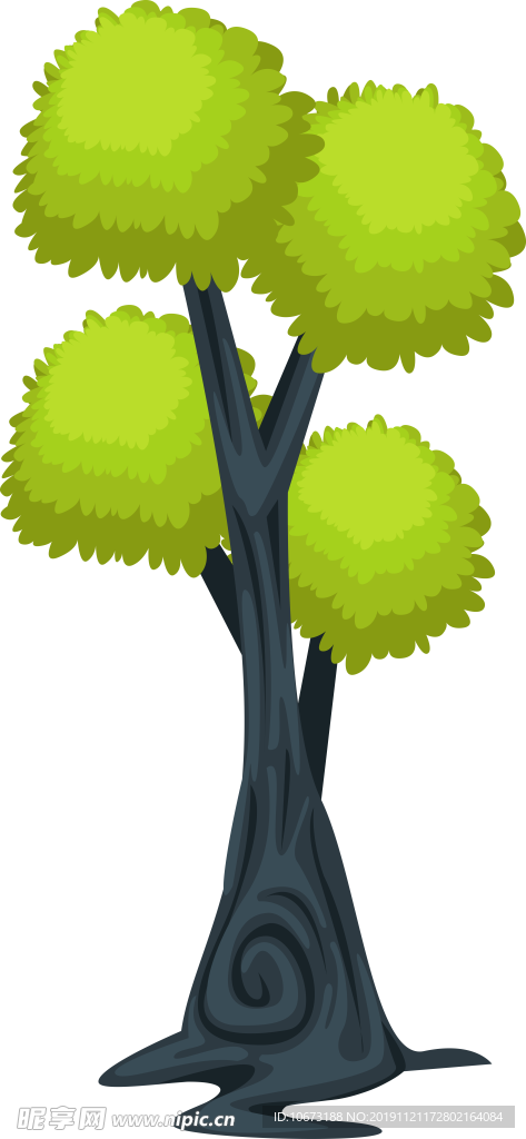 卡通树