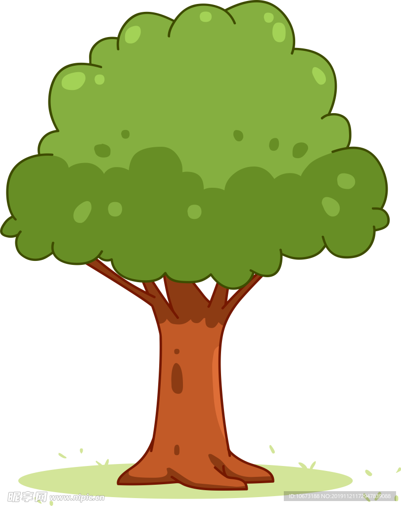 卡通树
