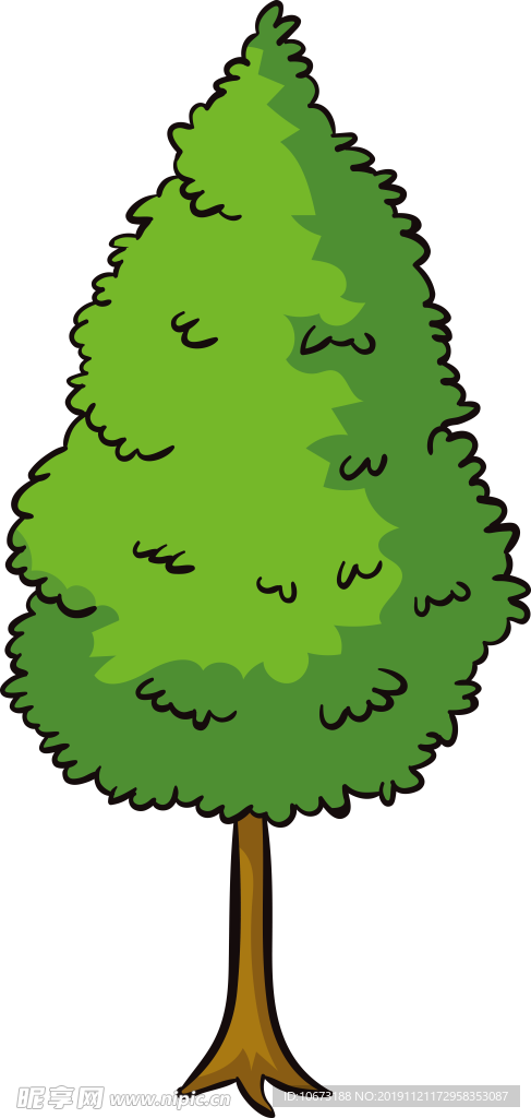 卡通树