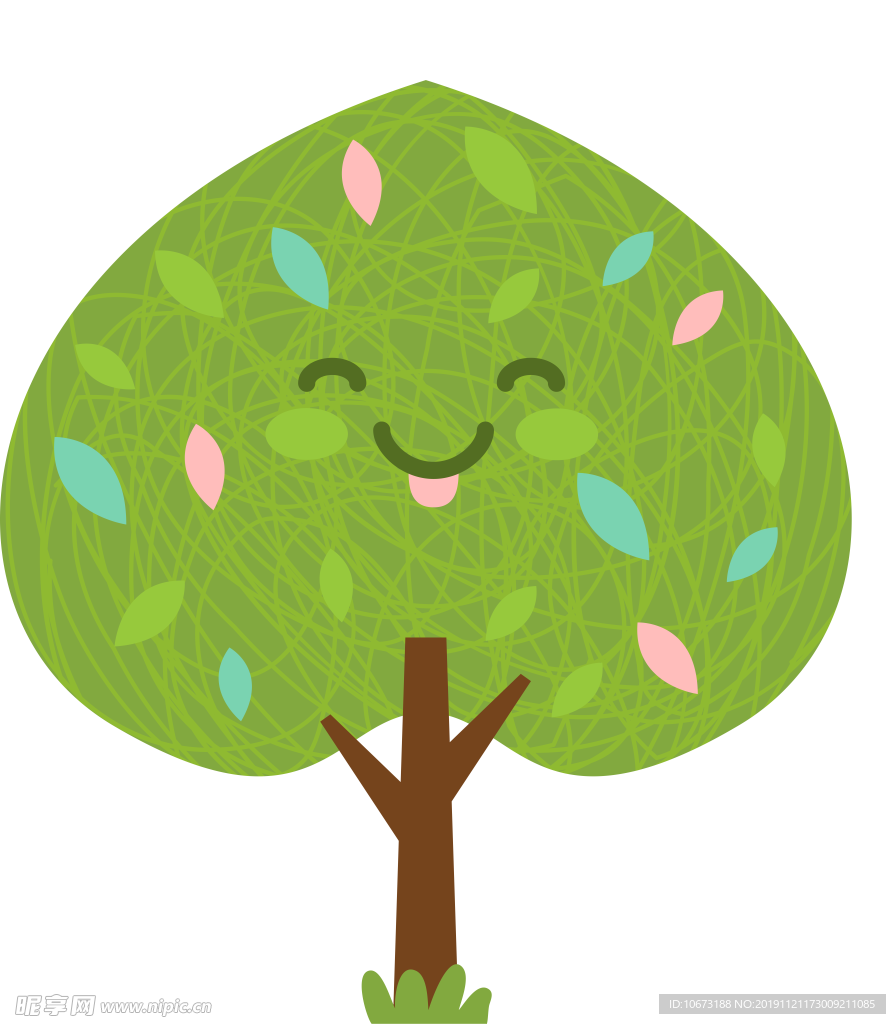 卡通树