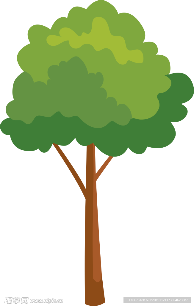 卡通树