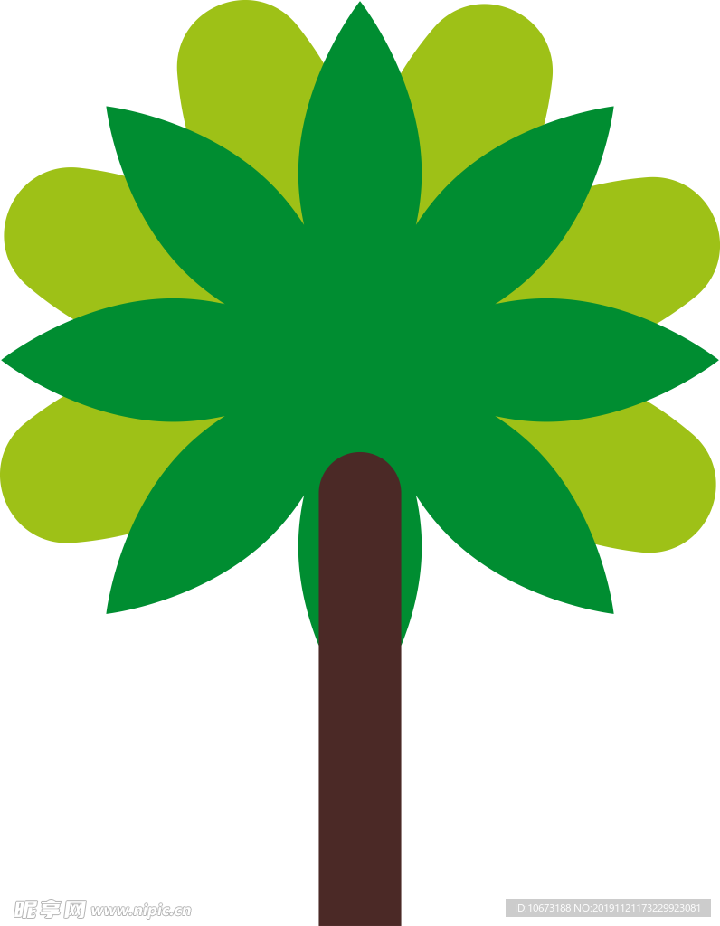 卡通树
