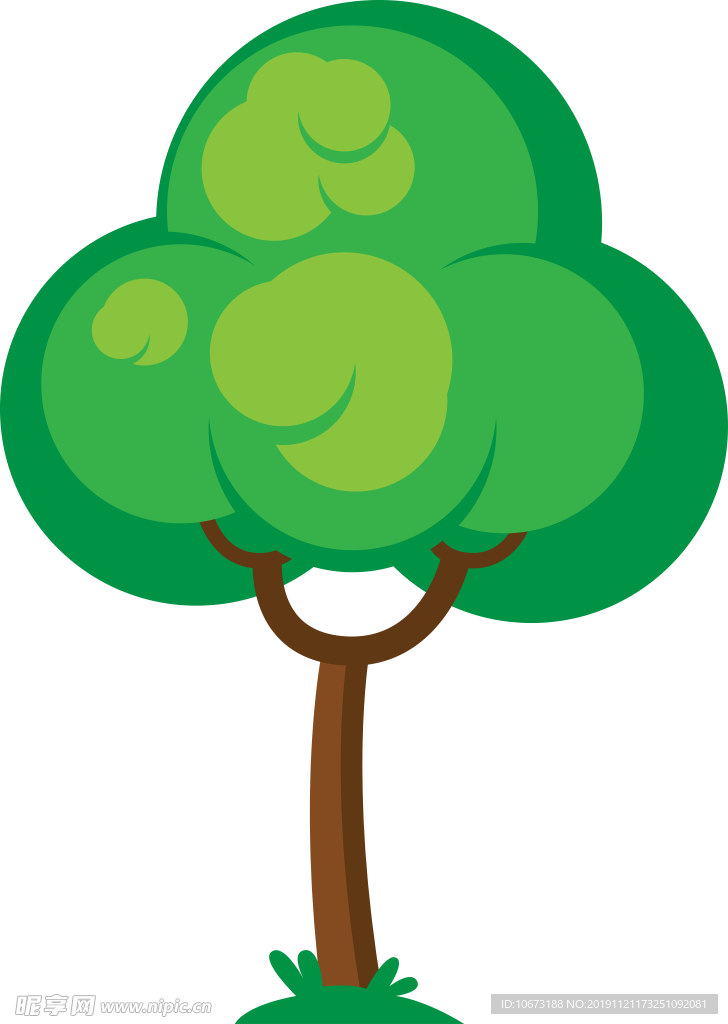 卡通树