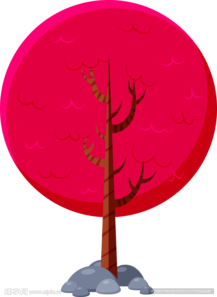 卡通树