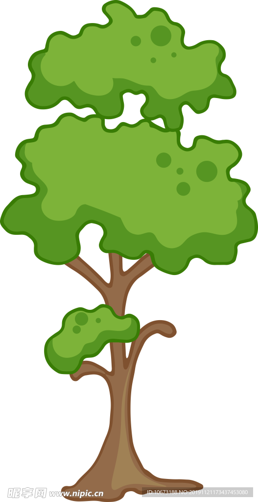 卡通树