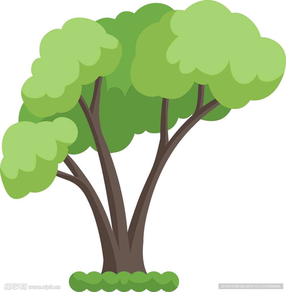 卡通树