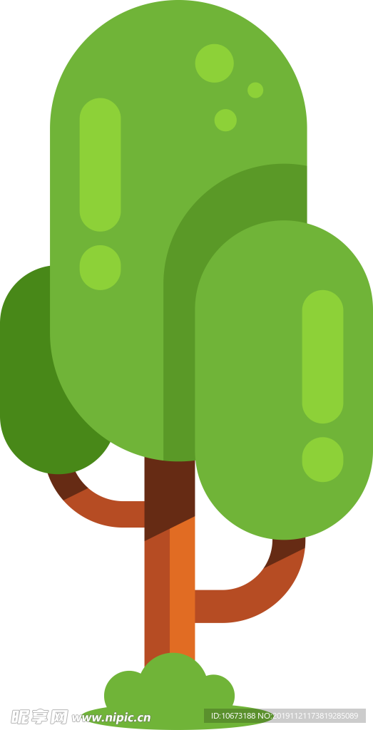 卡通树