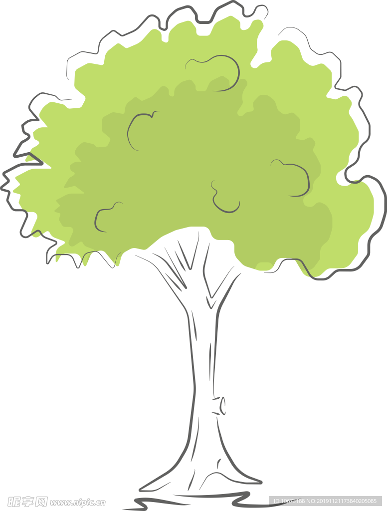 卡通树
