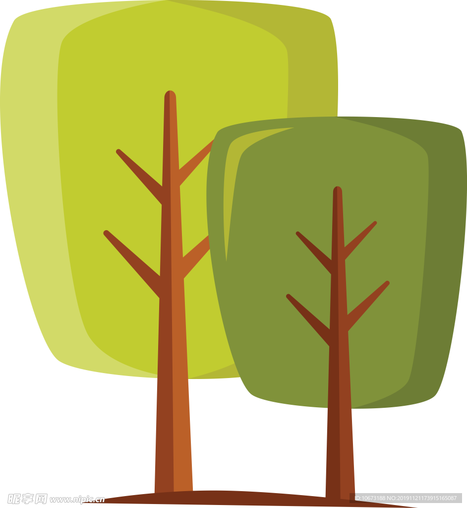 卡通树