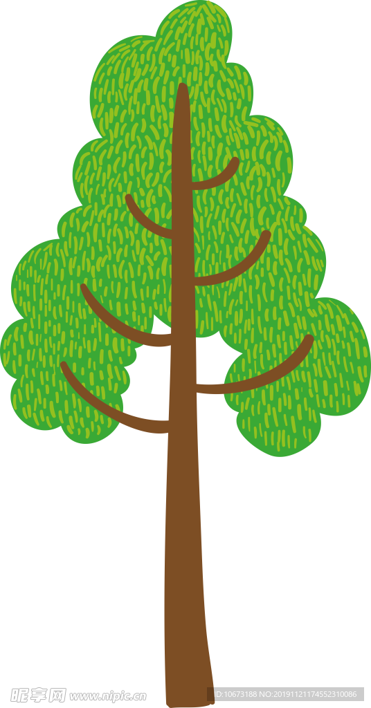 卡通树