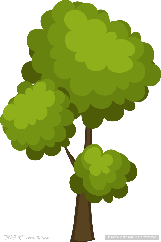 卡通树