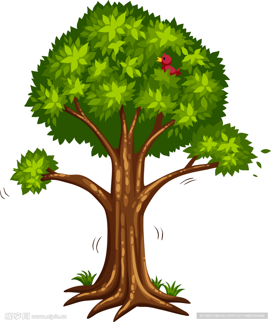 卡通树