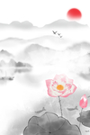 唯美水墨中国风创意元素