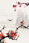 唯美中国风中式梅花
