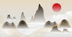 山水背景
