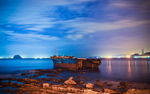 海边夜景