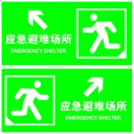 应急避难场所指示牌