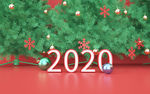 2020新年快乐C4D立体背景