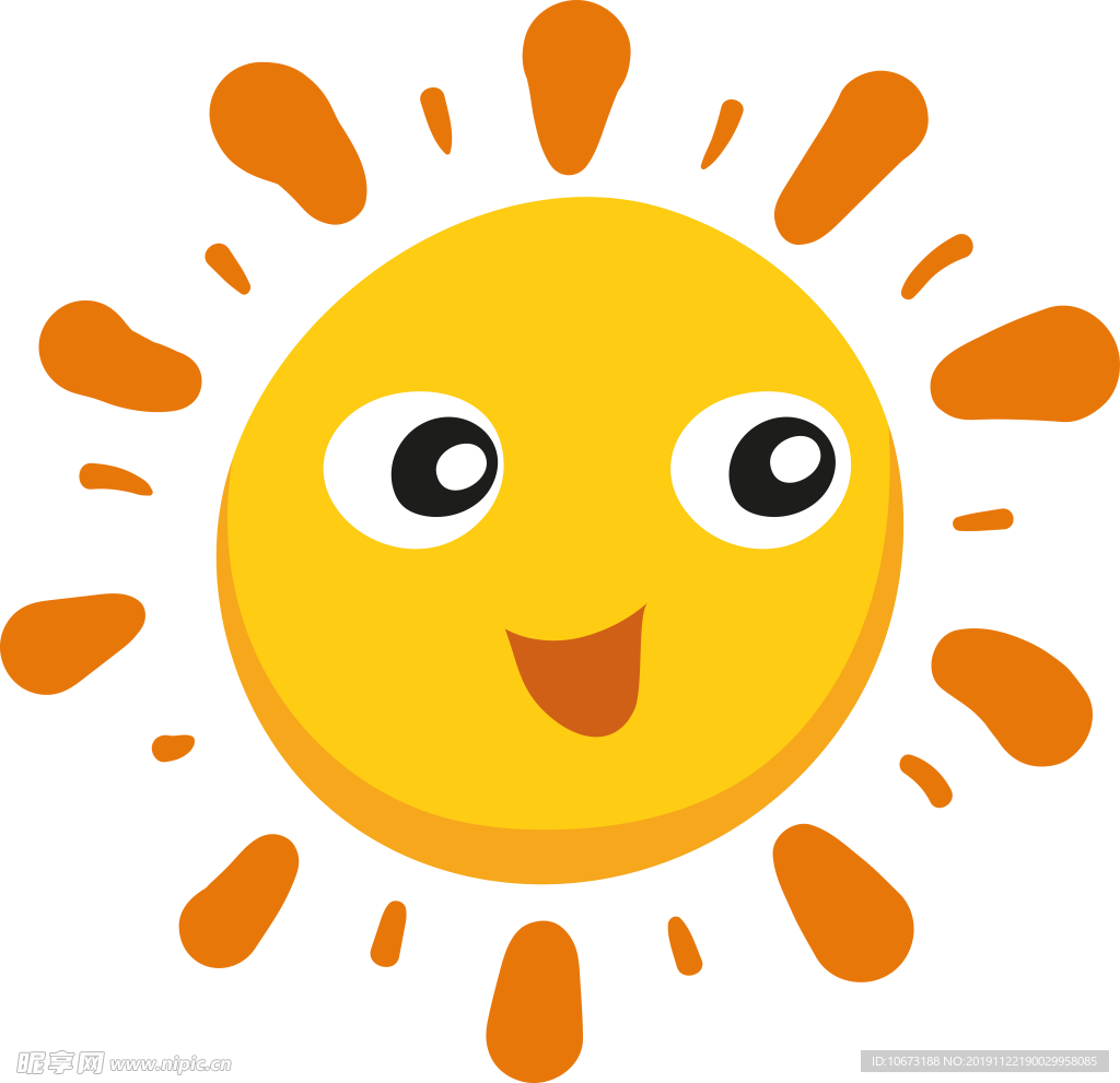 卡通太阳图片